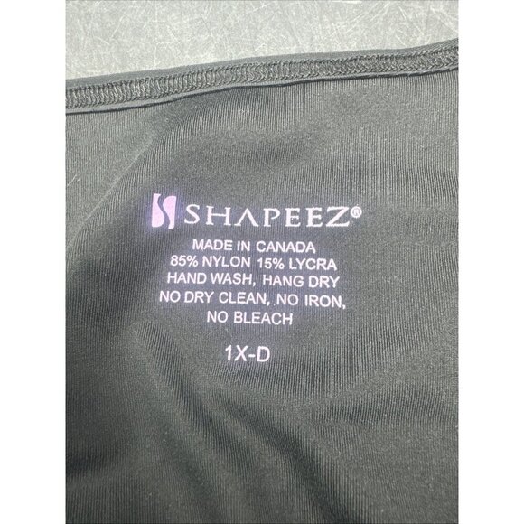 Shapeez Black Ultimate Pretty Back Smoothing Underwire Bra & Shaper Sz 1X-D NEW - Picture 7 of 7
